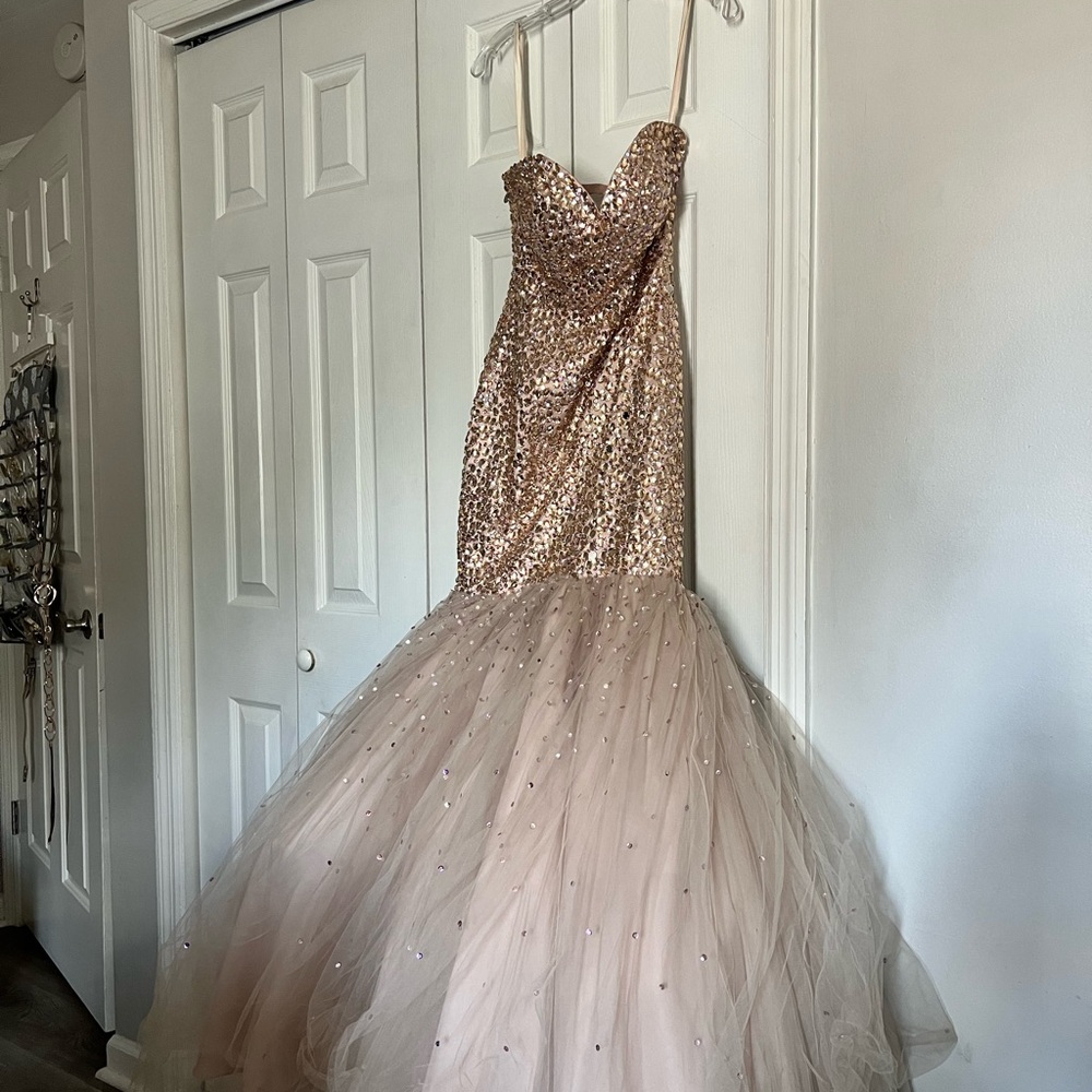 Mermaid style beaded formal/prom dress